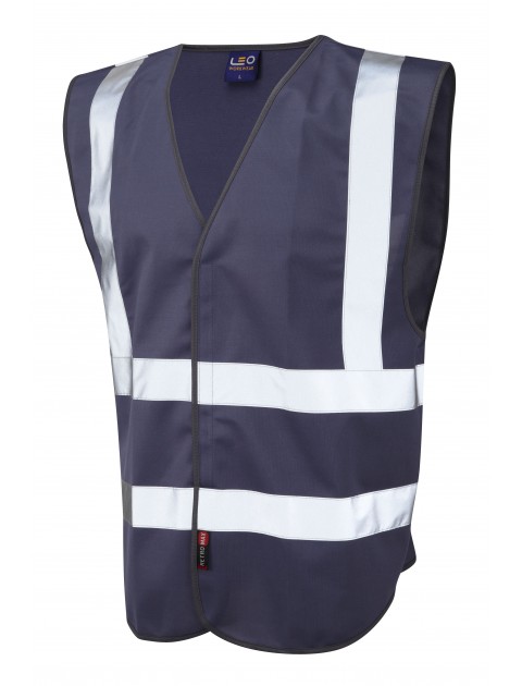 Leo Pilton Reflective Waistcoat - Navy Clothing